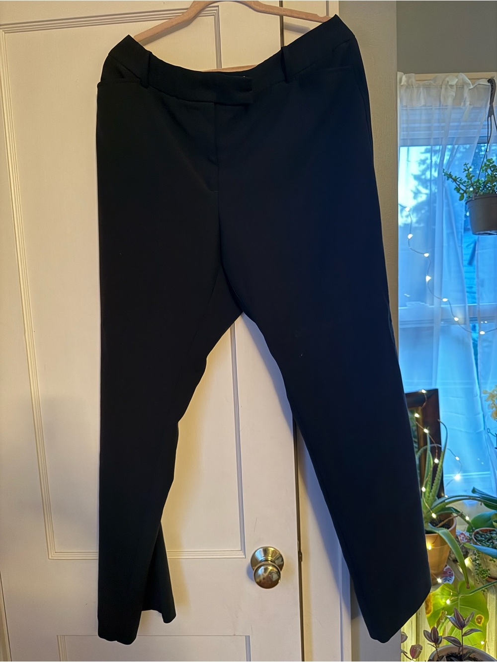 George Black Boot-Cut Dress Pants